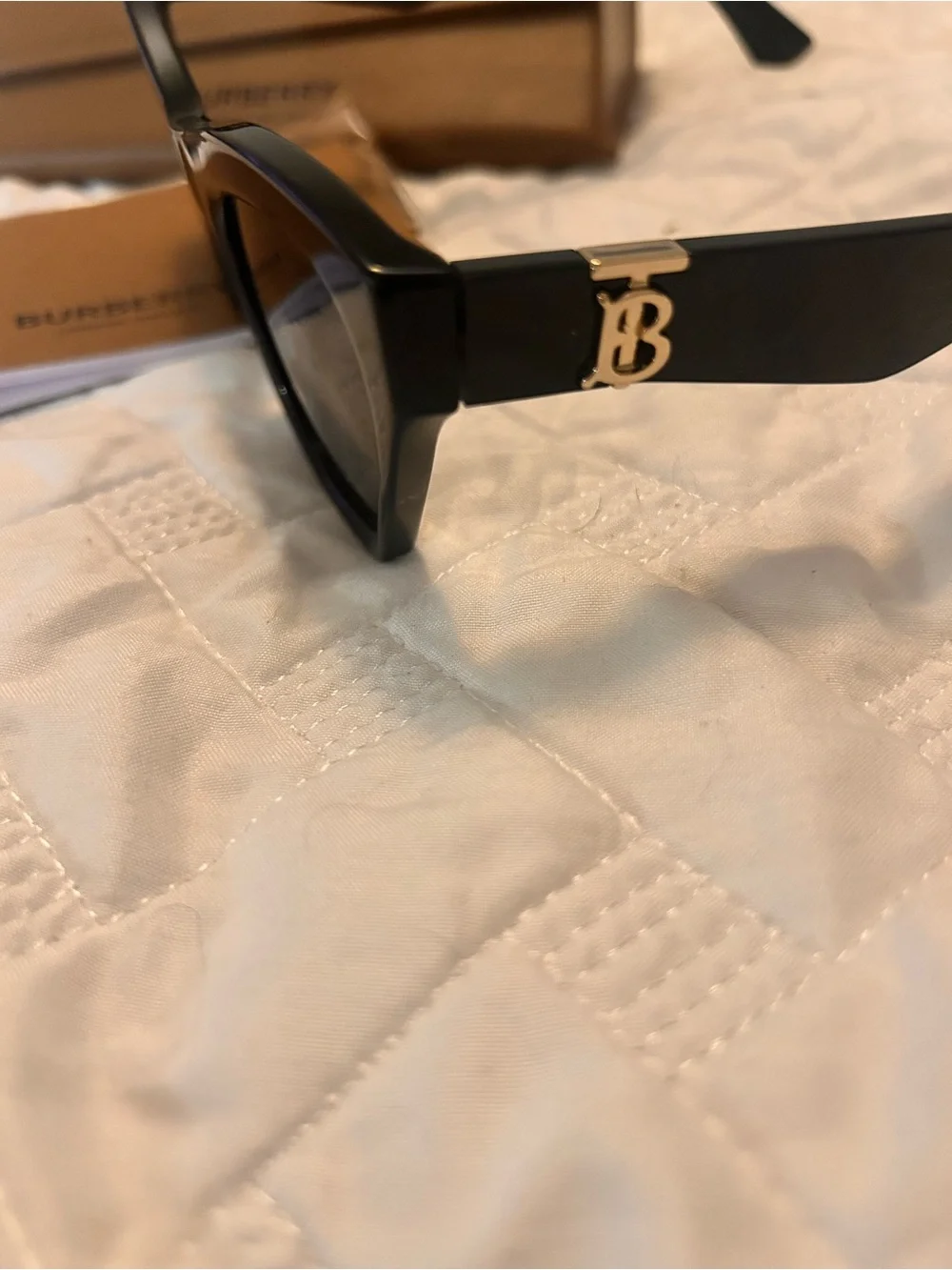 Burberry Black Oversized Cat-Eye Sunglasses